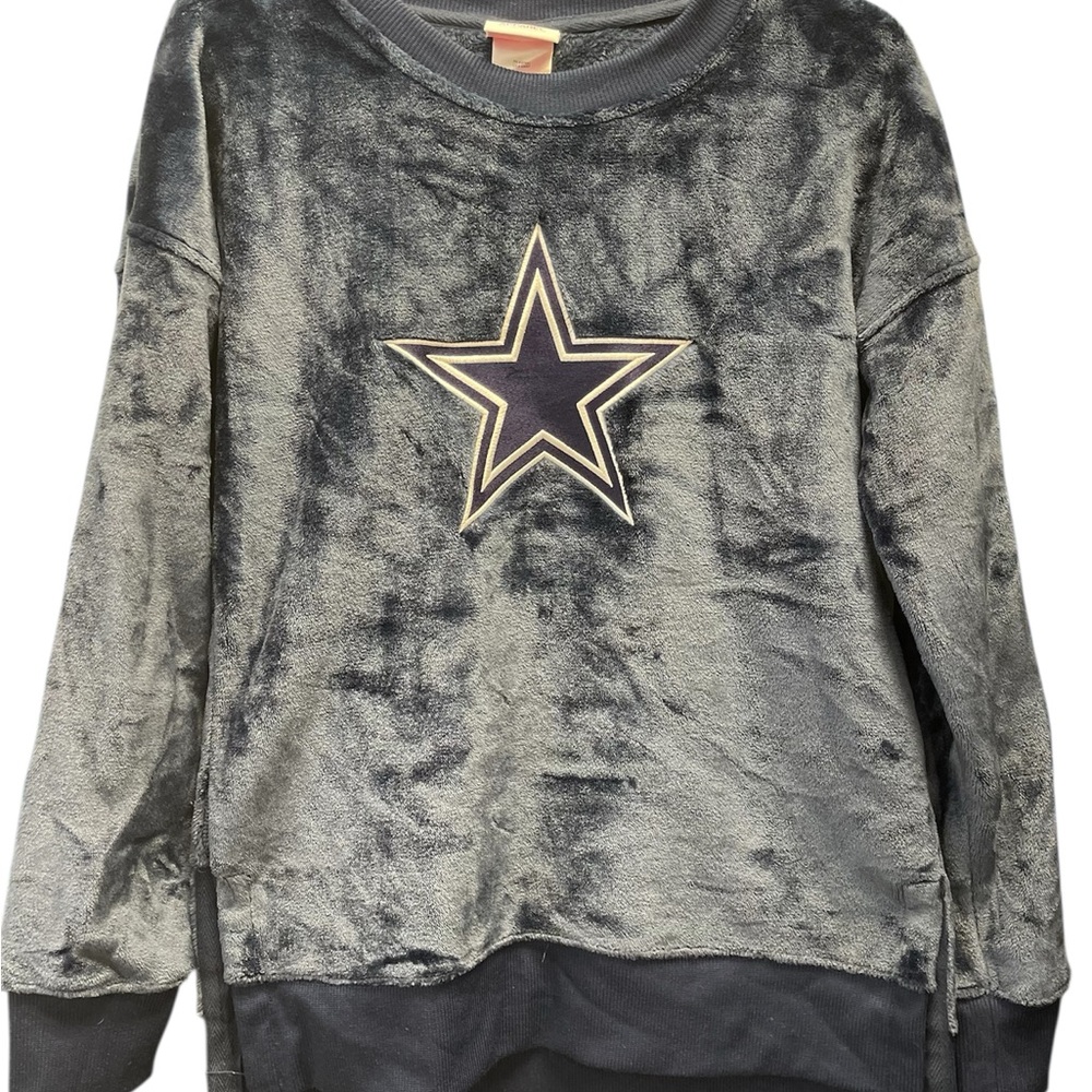 Dallas Cowboys NFL Teens Apparel Velour Blue Small (3/5) Pullover
